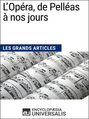 cover image of L'Opéra, de Pelléas à nos jours
